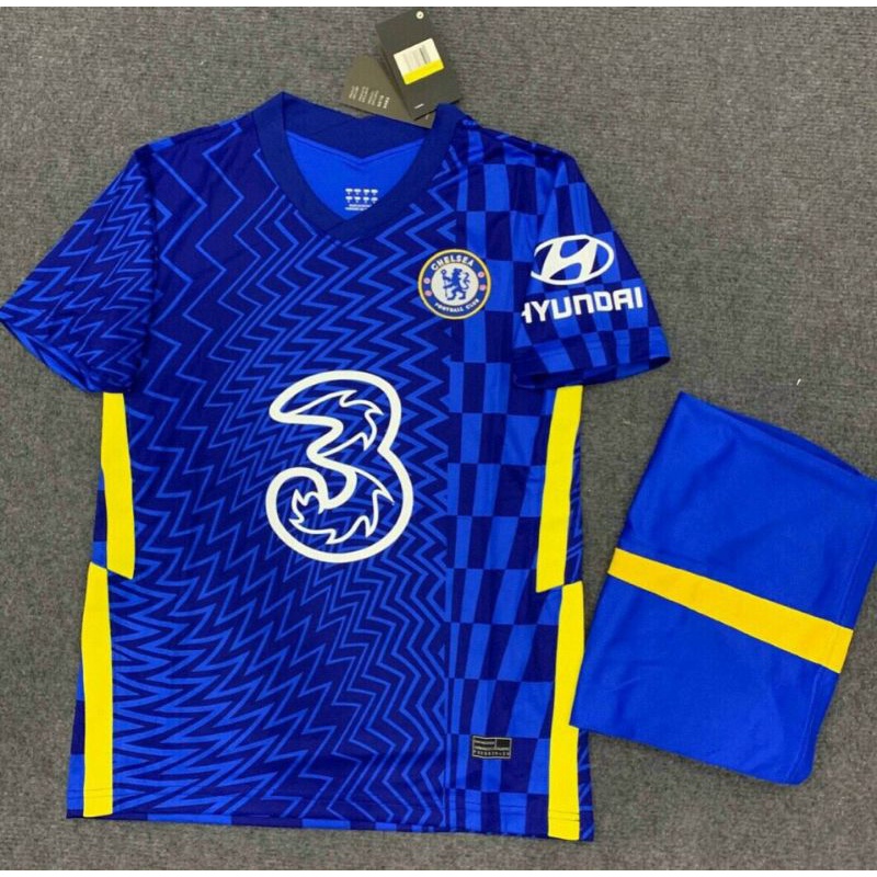 Áo bóng đá cao cấp CLB Chelsea hai màu hàng Thailand, vải cực chất