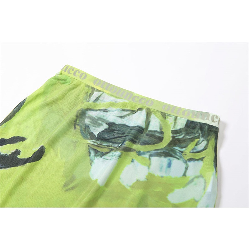 DUNEA Set áo thun ngắn tay cổ tròn chân váy eo cao quyến rũ dành cho nữ