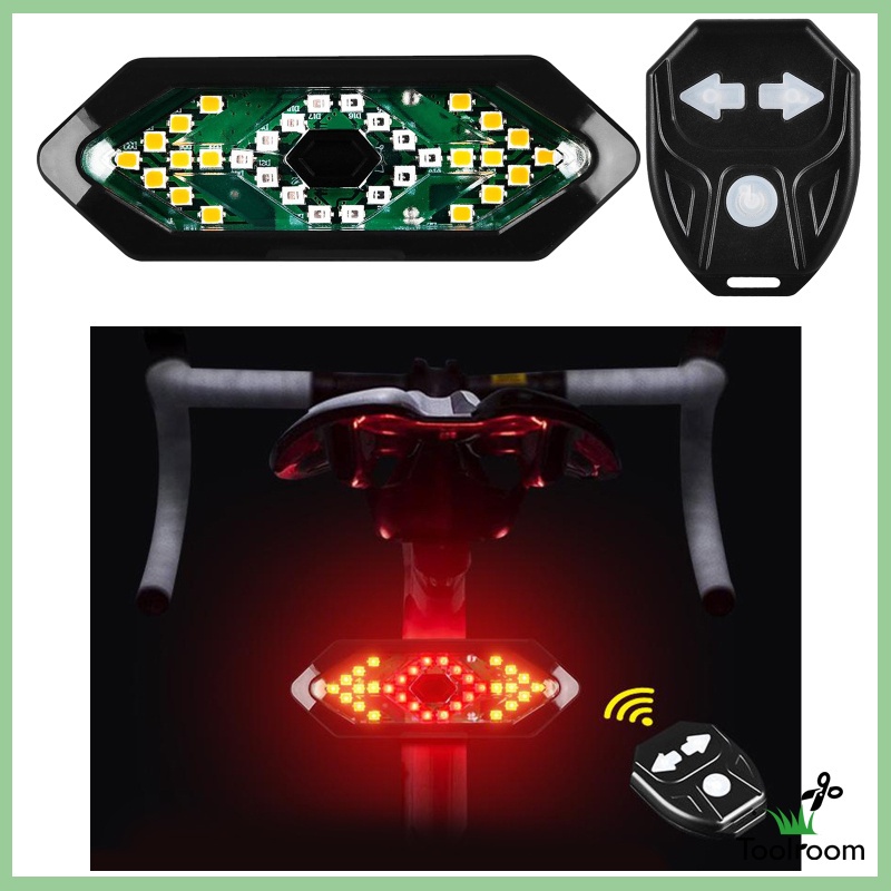 Đèn LED Xi Nhan Gắn Đuôi Xe Đạp Có Thể Sạc Lại