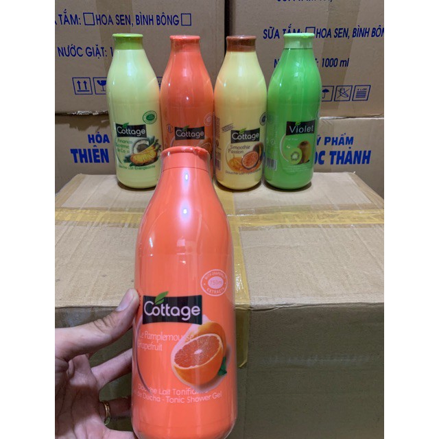 Sữa Tắm Dưỡng Trắng Da Cottage 750ml Của Pháp