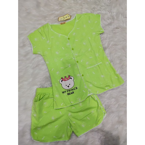 Bộ pijama tay ngắn quần đùi thun cotton xịn sale