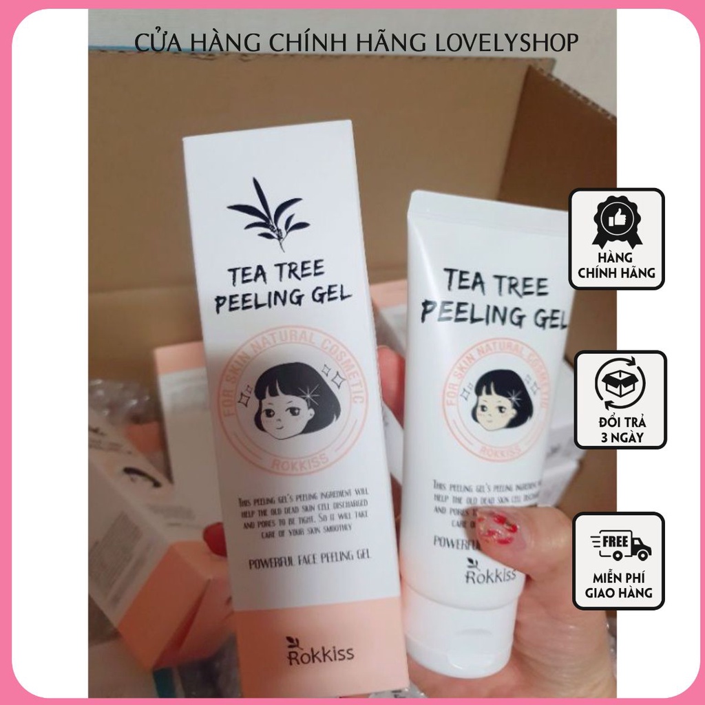 Tẩy da chết Tea tree peeling gel rokkiss Hàn Quốc