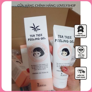 Tẩy da chết  Tea tree peeling gel rokkiss Hàn Quốc