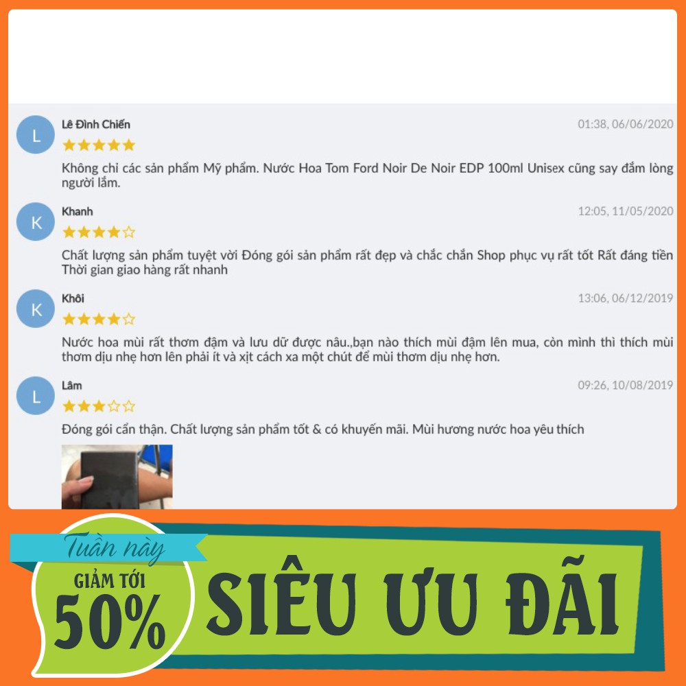 < Siêu Khuyến mãi  > Nước hoa TOM FORD NOIR DE NOIR mã MP43 | BigBuy360 - bigbuy360.vn