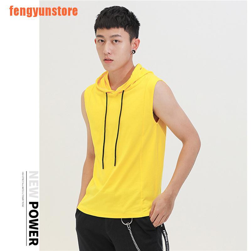 Áo Hoodie Sát Nách Kiểu Thể Thao Thời Trang Mùa Xuân Cho Nam