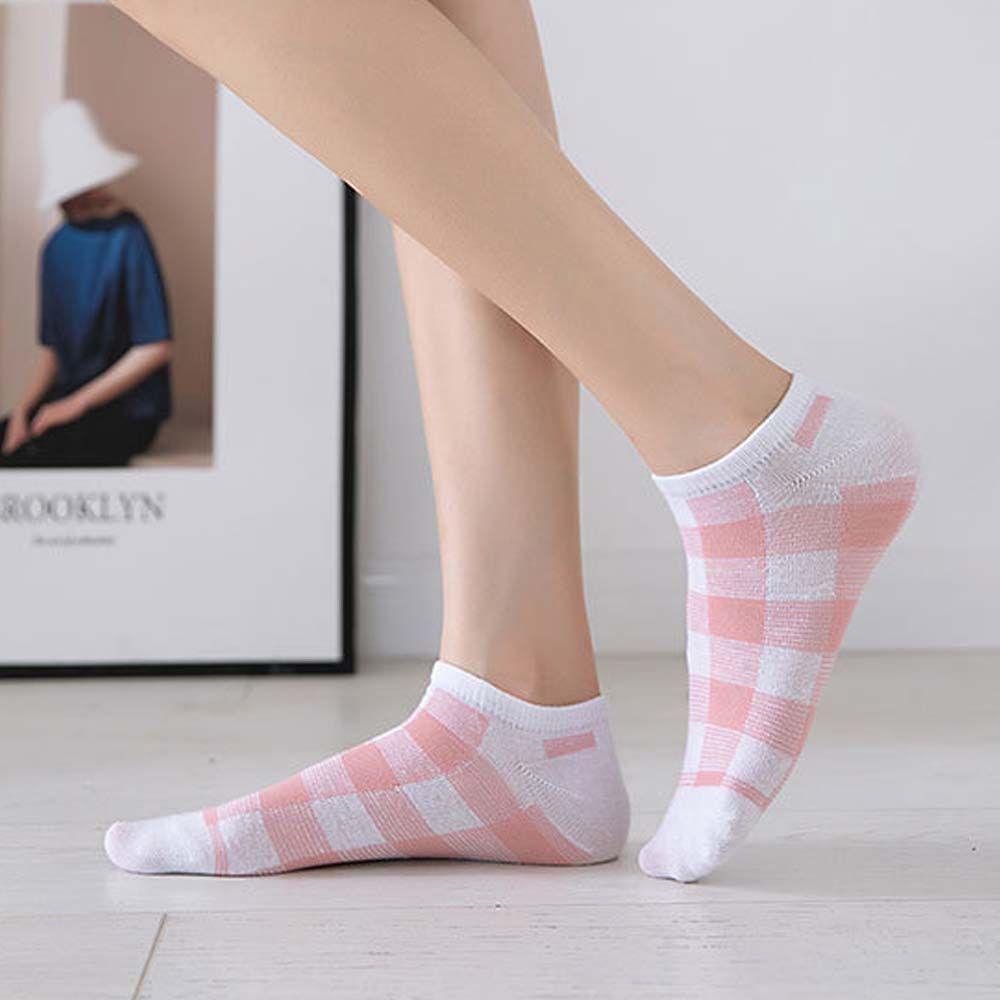 AROMA Tất Cotton Cổ Thấp Họa Tiết Hoạt Hình Xinh Xắn Dễ Phối Đồ