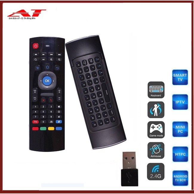 Air Mouse – Chuột Bay KM800, điều khiển Tivi Smart, Android TV không dây , Có Voice