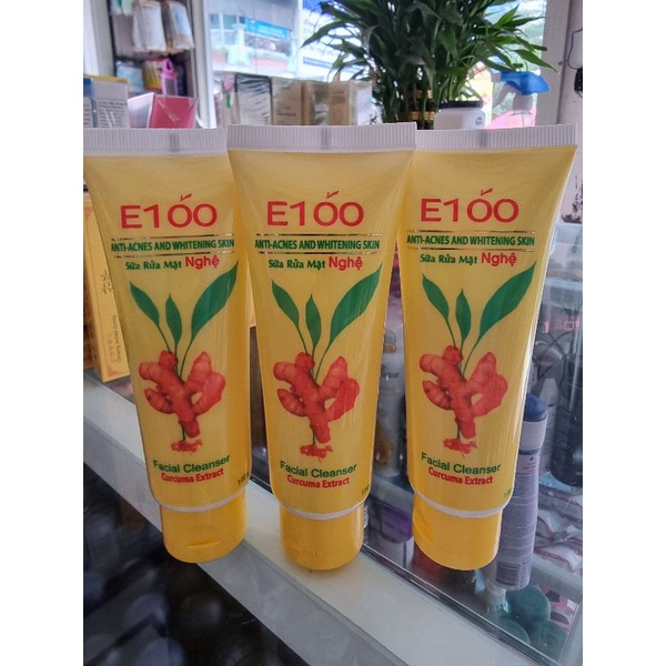 Sữa rửa mặt e100 nghệ 100g