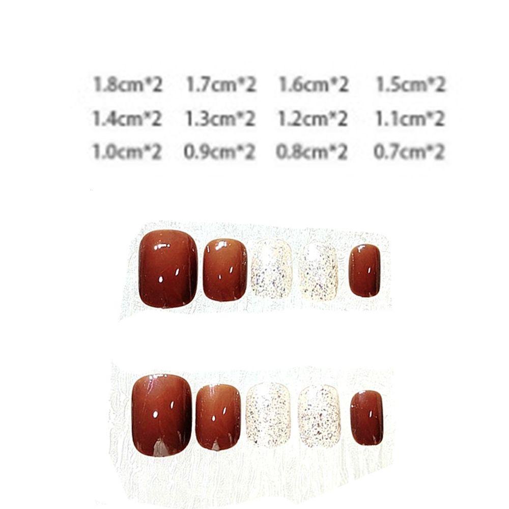Bộ Móng Tay Giả Hình Nơ 3D Lấp Lánh Có Thể Tháo Rời Phong Cách Nhật Bản