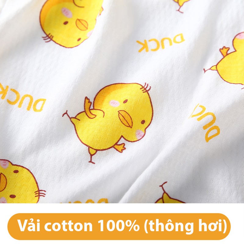 Body dài tay cotton thông hơi xuất Nhật cho Bé Trai Bé Gái mặc mùa hè mùa thu SLH06