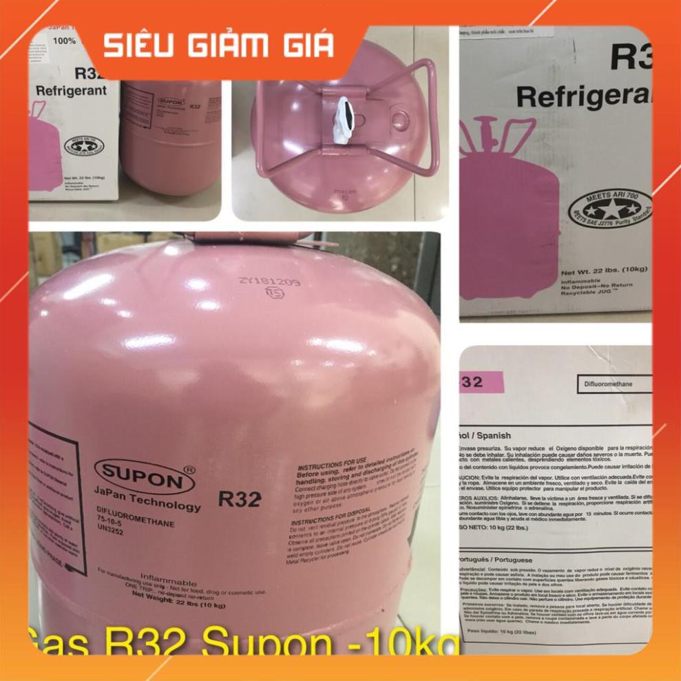 Môi chất lạnh Gas R32 ga SuPon loại 9.5kg