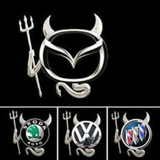 Decal hình ác quỷ dán trang trí logo xe