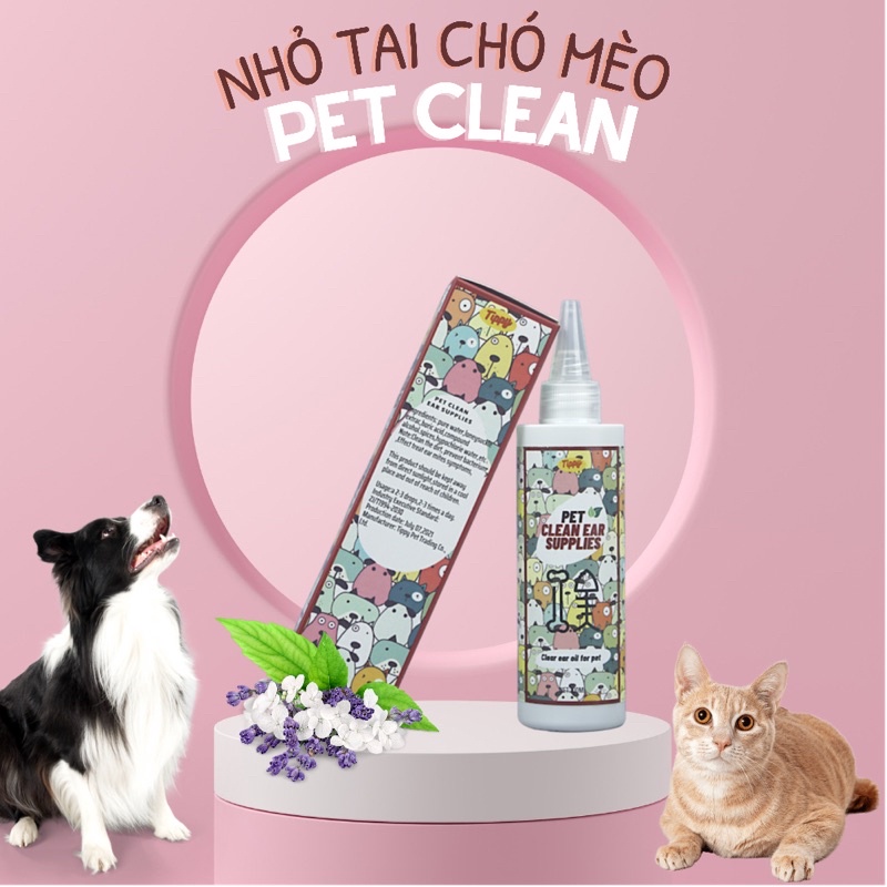 NHỎ VỆ SINH TAI CHÓ MÈO PETCLEAN EAR