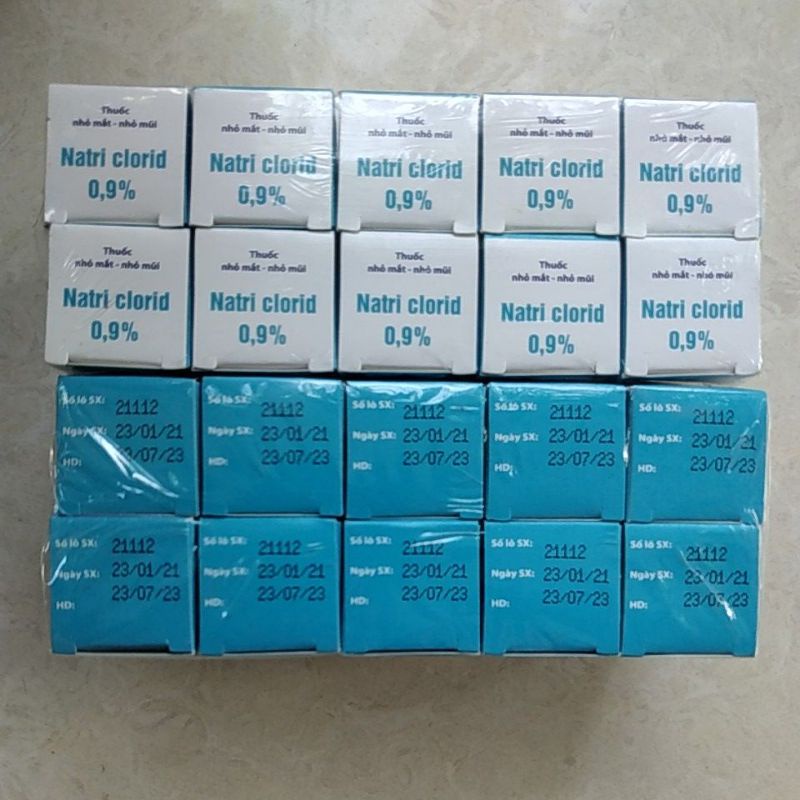 Combo 10 lọ nước muối sinh lý rửa mắt mũi NaCl 0,9% Nam Hà - Nước muối HẢI PHÒNG - Thanh Hóa - HCM