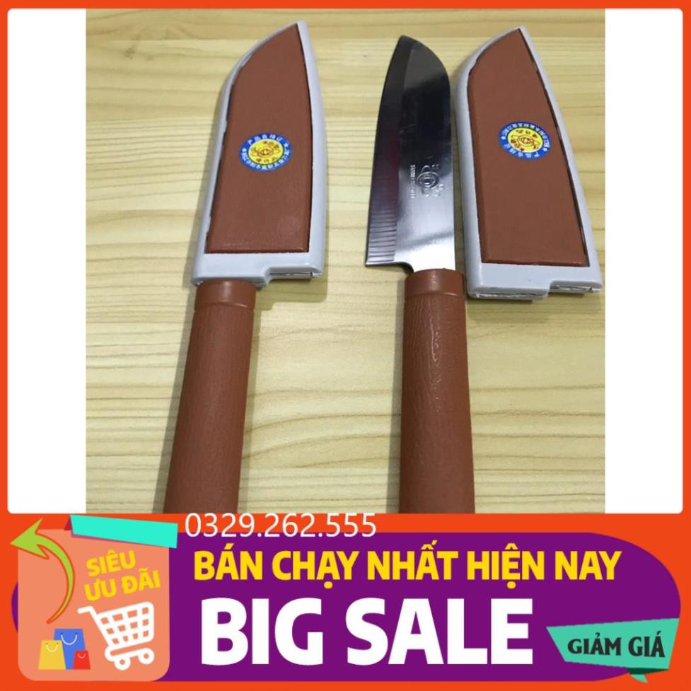 (FreeShip) Dao nhọn inox cắt gọt hóa quả có bao an toàn 20cm