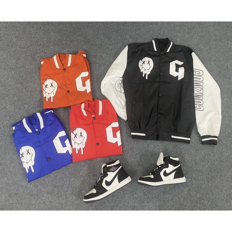 JACKET GONZ BOMBER  SMILE - ÁO BOMBER 2 LỚP