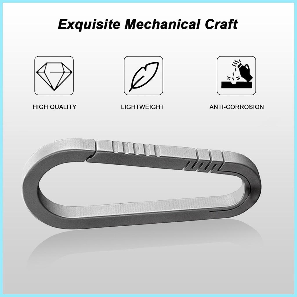 Móc Gắn Chìa Khóa Bằng Titan Gọn Nhẹ Tiện Dụng
