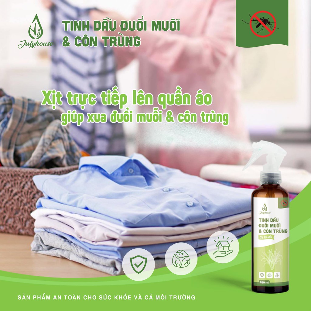 Tinh Dầu Đuổi Muỗi Kiến Gián Các Loại Côn Trùng 100% Thiên Nhiên An Toàn