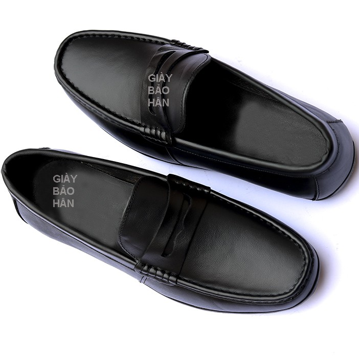 Giày Lười Nam Da Mềm Xuất Dư, Giày Driver Shoes - Da Bò, Mã GL66.