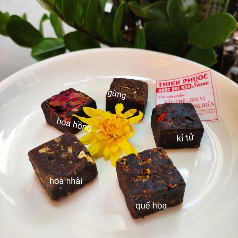 Trà hoa đường nâu - trà thảo mộc đường nâu 6 vị tự chọn (1 viên)