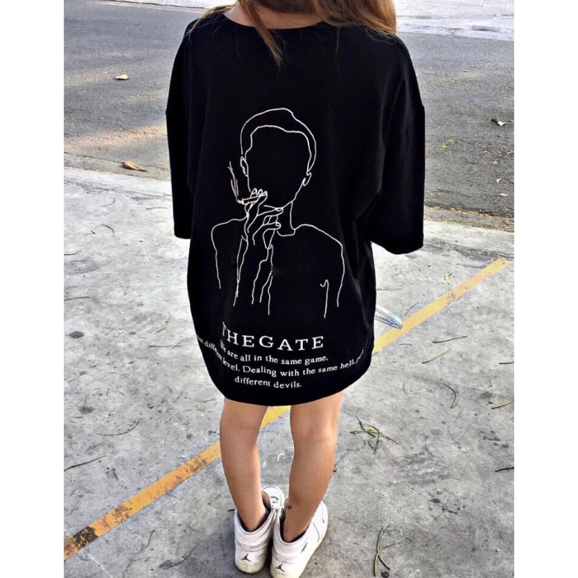 Áo thụng tay lỡ Unisex NGƯỜI HÚT THUỐC(THEGATE) ( kèm ảnh video thật ) | BigBuy360 - bigbuy360.vn