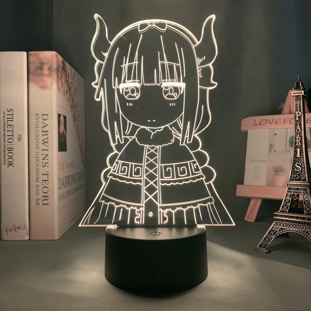 Đèn Led 3d Hình Anime Kanna Kamui | Kobayashi-san Chi no Maid Dragon Trang Trí Phòng