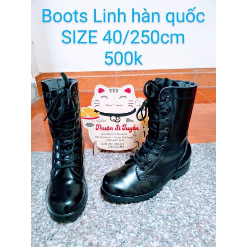 GIÀY 2HAND BOT LÍNH HAN QUỐC SIZE 40