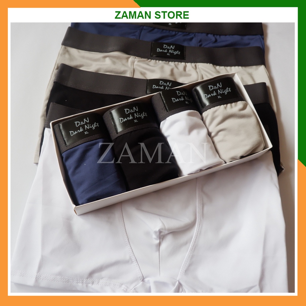 Quần sịp nam thun lạnh cao cấp quần lót đùi cao cấp co dãn 4 chiều boxer sexy (che tên) - ZAMAN
