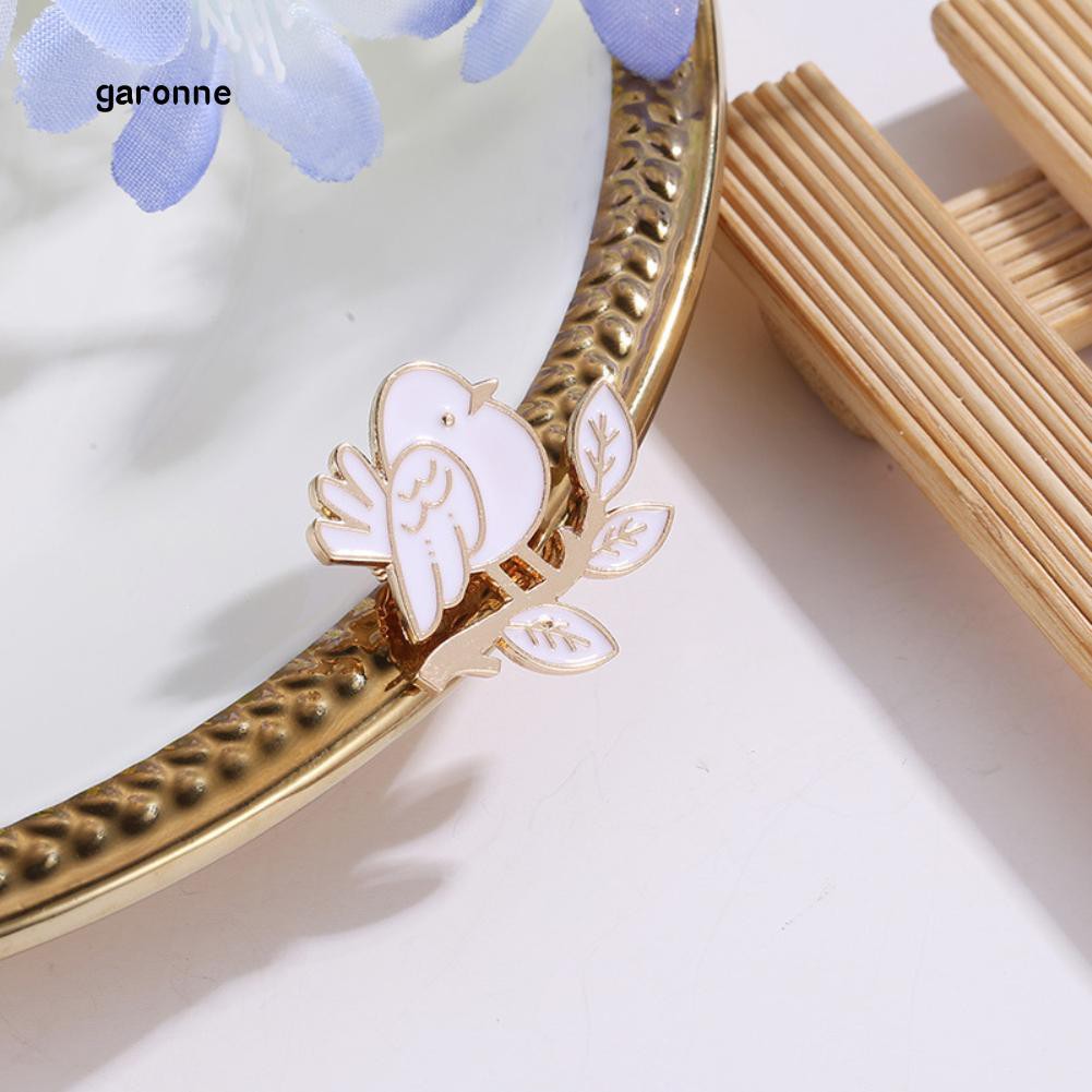 Ghim cài áo hình chú chim đậu cành cây ngộ nghĩnh đáng yêu