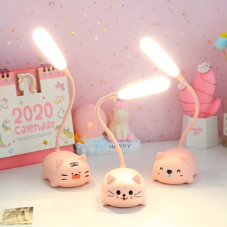Đèn mini tích điện điện để bàn hình con mèo dễ thương