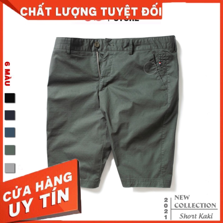 Quần Sooc Nam 5S (6 màu), Vải Kaki Mềm Mịn, Thấm Hút Và Co Giãn Thoải Mái (QSK21002-03) - Hàng nhập khẩu
