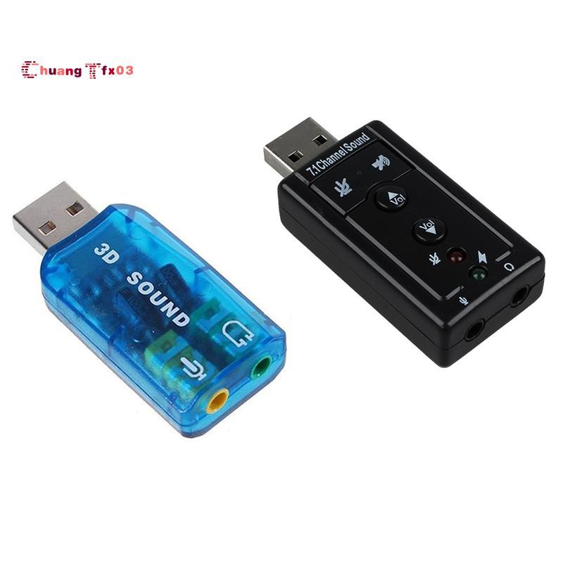 Set 2 Đầu Chuyển Đổi Thẻ Âm Thanh 7.1 (Windows 7 Usb 2.0 & Usb 5.1)