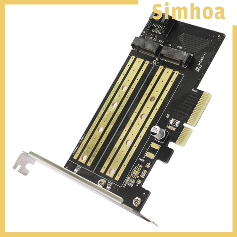 [SIMHOA] Durable PCIE to M2/M.2 Adapter 2280 2260 2242 for NVMe or SATA SSD Linux