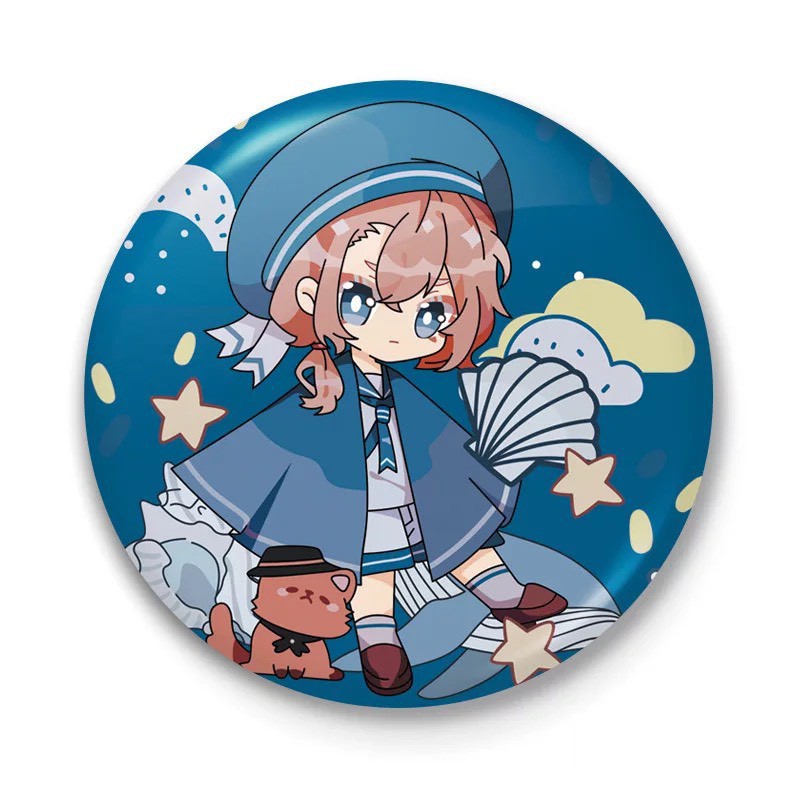 Huy hiệu IN HÌNH VĂN HÀO LƯU LẠC BUNGOU STRAY DOGS anime chibi