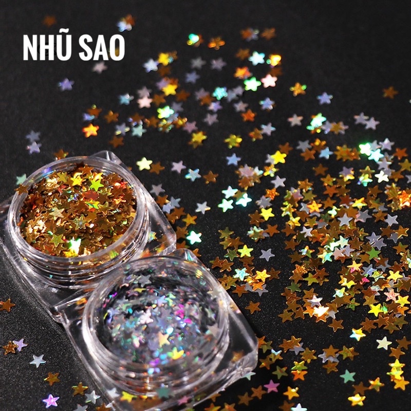 Nhũ hình ngôi sao màu bạc