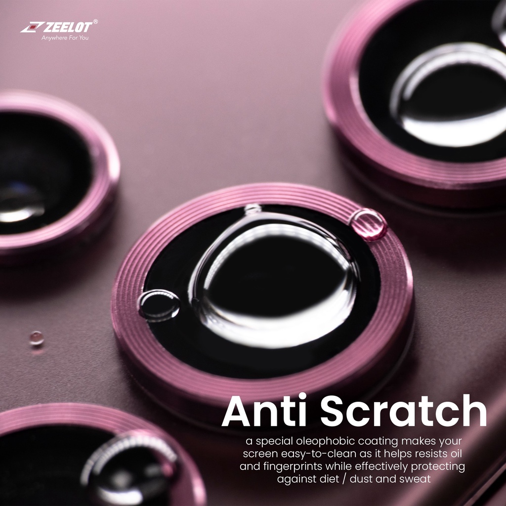 Miếng Dán Cường Lực Camera ZEELOT Lens Protector cho Samsung S22 Ultra - Hàng chính hãng