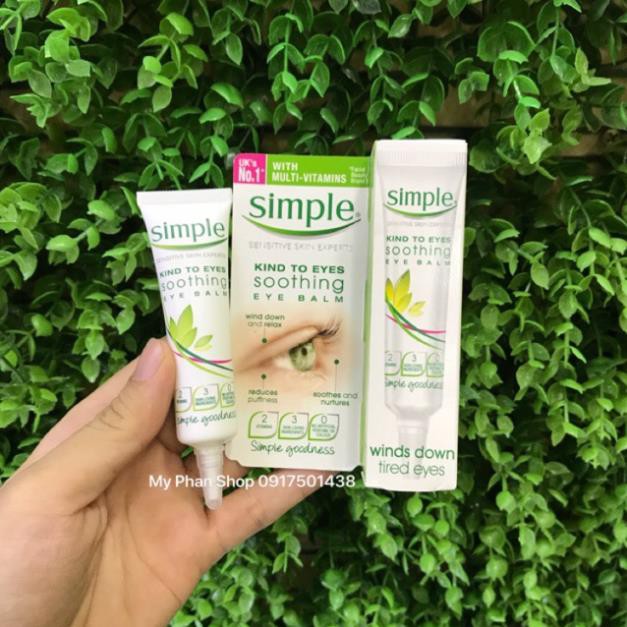 Kem Dưỡng Vùng Mắt Simple Kind To Eyes Soothing Eye Balm