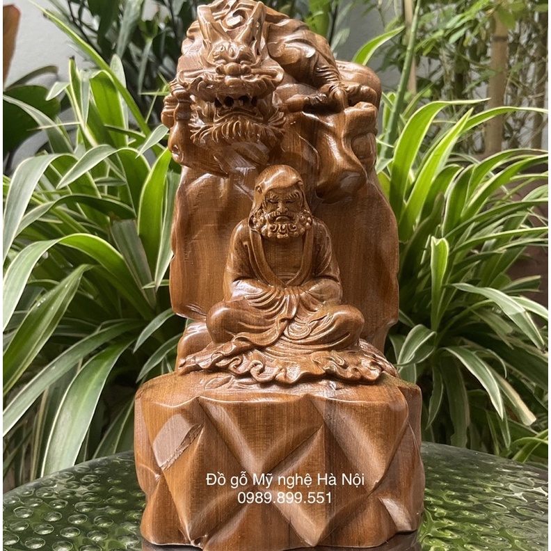 Tượng đạt ma sư tổ gỗ thơm cao 20 cm