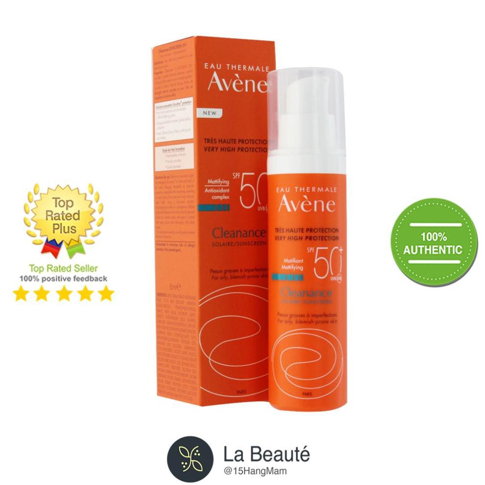 Avène Cleanance Solaire SPF 50+ - Kem Chống Nắng Dành Cho Da Nhờn Mụn 30ml