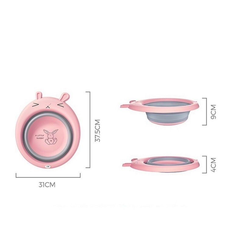 Chậu rửa mặt gấp gọn hình thỏ cho bé