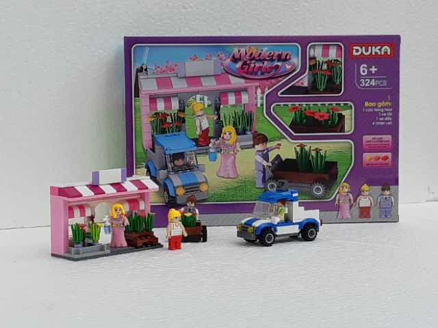 Đồ chơi xếp hình những cô gái hiện đại - Duka ( 324 chi tiết)
