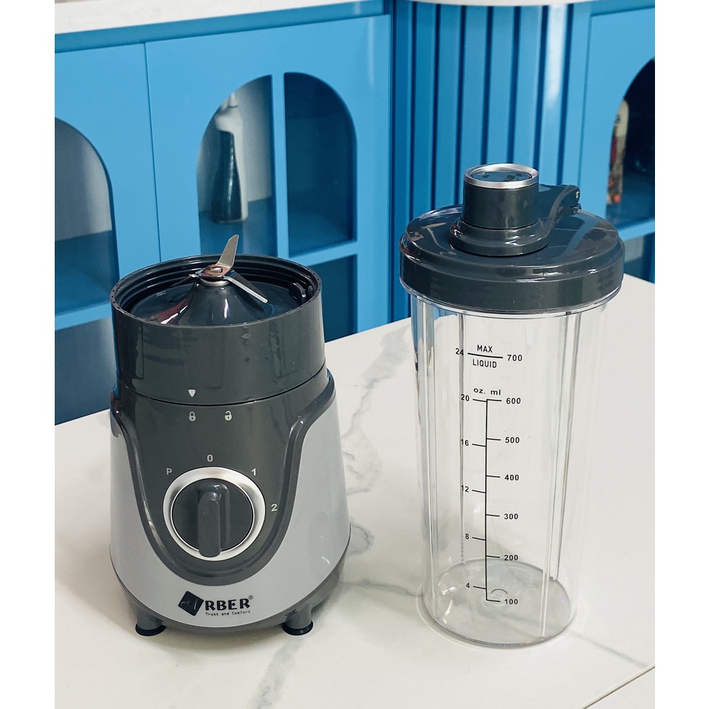 Máy xay sinh tố Arber ST01 dung tích 700ml cối nhựa, máy xay Máy pha, trộn, xay đá nhỏ bảo hành 12 tháng