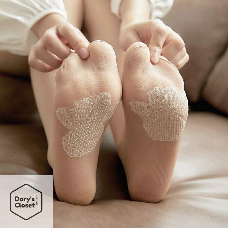 Quần tất thon chân Nhật Bản chống tia UV, đẹp da, quần tất thêu hình bàn chân mèo chống trượt Dory’s Closet