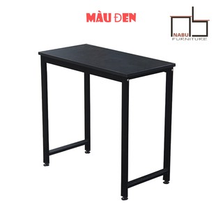 BÀN LÀM VIỆC MÀU ĐEN 40X80 CAO 75CM NABU