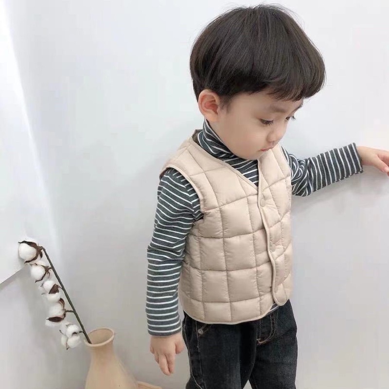 Áo gile phao cho bé siêu nhẹ, siêu ấm chất siêu đẹp hàng QC cao cấp