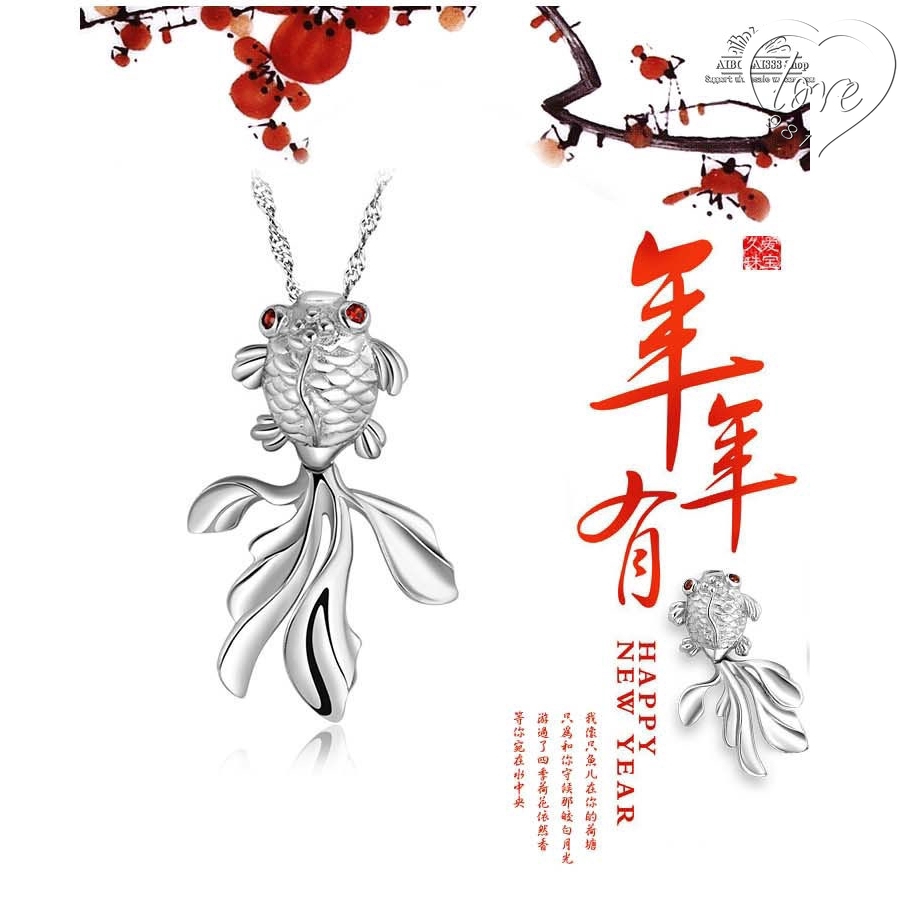 Vòng cổ Mặt Hình Cá Vàng Xinh Xắn Cho Nữ