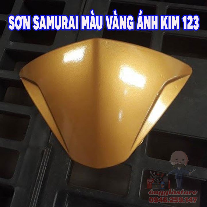 Sơn Samurai màu vàng đồng ánh kim 123 cực sang