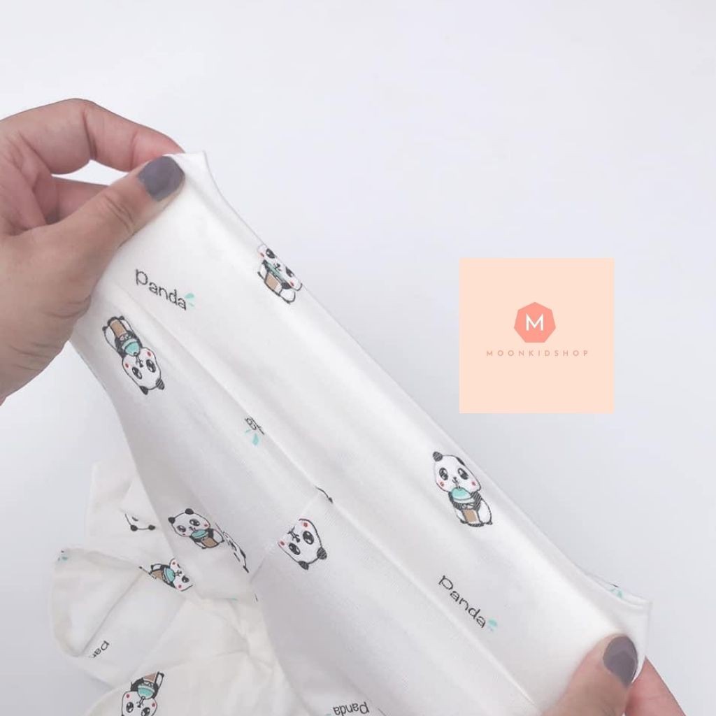 Bộ body MINKY dài tay cho bé CAM KẾT VẢI ĐẸP họa tiết gấu panda, cotton 100% hoàn tiền khi không ưng ý