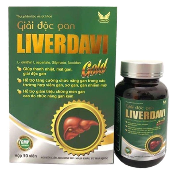 Giải Độc Gan Liverdavi Gold, Hỗ Trợ Giúp Thanh Nhiệt, Mát Gan, Giải Độc Gan, Tăng Cường Chức Năng Gan
