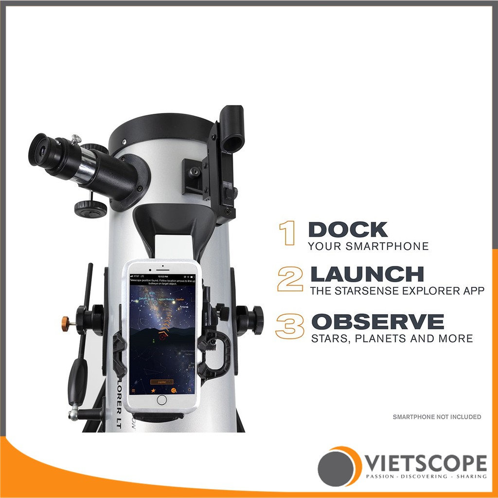 Kính thiên văn phản xạ Celestron StarSense Explorer LT 114AZ tự động định vị tìm sao